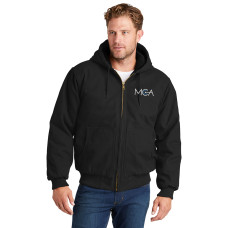 100% Cotton CornerStone® Washed Duck Cloth Insulated Hooded Work Jacket.