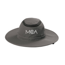 Outdoor Ventilated Wide Brim Hat C947 with WHITE MCA Embroidered Logo 